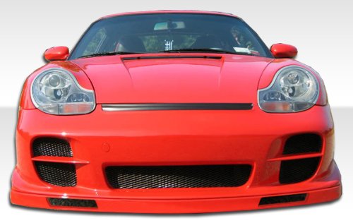 2002-2004 Porsche 996 C2 C4 and 2001-2004 Porsche 996 Turbo C4S Duraflex Ruf Look Fron Lip Under Spoiler Air Dam - 1 Piece Body Duraflex 105111