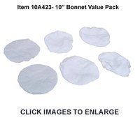 10 Terrycloth Bonnet Value Pack Buffing & Polishing Pads WEN 10A423