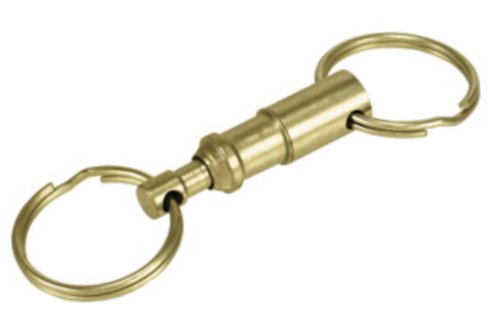 Brass Deluxe Pull-apart Key Ring Key Chains Bell 22-1-06102-8