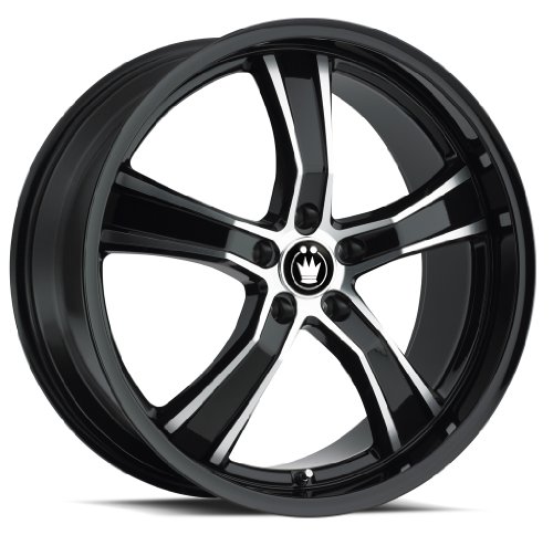 Konig Airstrike 19 Black Wheel / Rim 5x4.5 with a 35mm Offset and a 73.10 Hub Bore. Partnumber AS98514355 Car Konig AS98514355