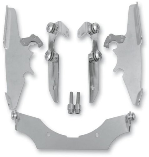 Memphis Shades Trigger-Lock Mount Kit for Batwing Fairing - Polished MEK1927 Windshields & Accessories Memphis Shades MEK1927