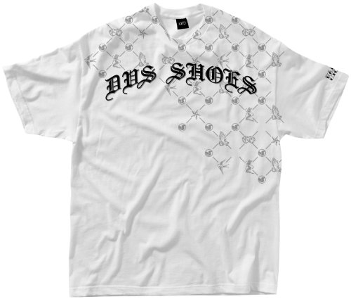 DVS Shoes Hitman T-Shirt, White/Black, Size: Md T/HITMAN WH-B MD T-Shirts DVS T/HITMAN WH-B MD