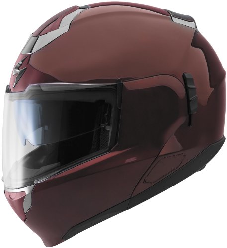 Scorpion EXO-900 3 in 1 Transformer Solid Helmet, Black Cherry, Size: XS, Helmet Type: Modular Helmets, Helmet Category: Street, Primary Color: Red 19-100-59-02 Helmets Scorpion 19-100-59-02