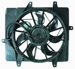QP D0429-a Chrysler PT Cruiser Replacement AC A/C Condenser Radiator Cooling Fan/Shroud Assembly Fans Fresh Cabin Air 333-55003-000, 620440, C160913