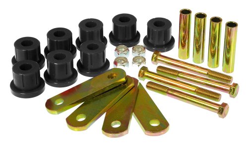 Prothane 7-1051-BL Black Rear Mono Leaf HD Shackle Bushing Kit Shackles & Parts Prothane 71051BL