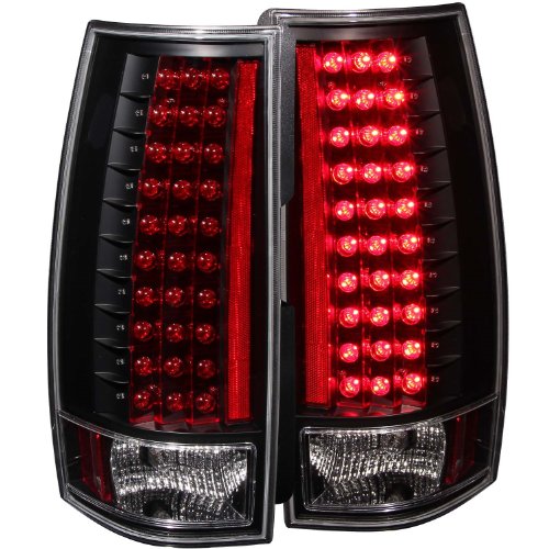 Anzo USA 311084 Cadillac/Chevrolet/GMC Black (Gen 3) LED Tail Light Assembly - (Sold in Pairs) Tail Light Assemblies AnzoUSA 311084