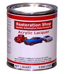 Ivory ACRYLIC LACQUER Autobody Restoration QUALITY Auto Car Body Paint 1 quart Body Paint Restoration Shop AL1201-QT