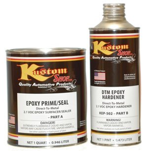 Custom Shop KIT-KEP505-QT Gray DTM Epoxy Prime/Sealr-Kit 2.1 VOC Makes Body Paint Custom Shop KIT-KEP505-QT