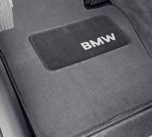 BMW Carpet Floor Mats 323 325 328 330 Sedan & Wagon (1999-2005), Coupe (2000-2006) - Gray Automobilia BMW 82-11-1-470-423