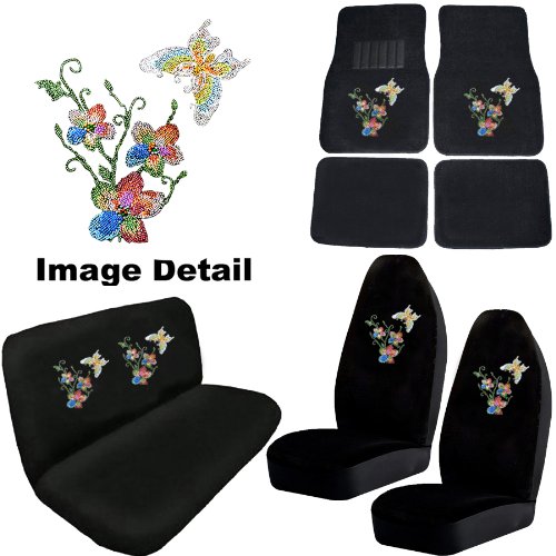 Accessories LA Auto Gear BUTTERFLYFLOWER8