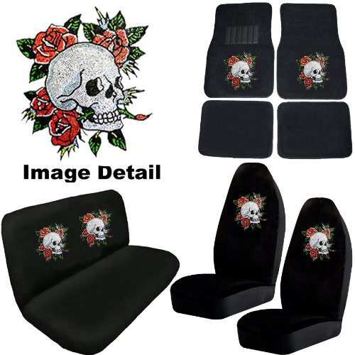 Accessories LA Auto Gear HAPPYSKULL8PC