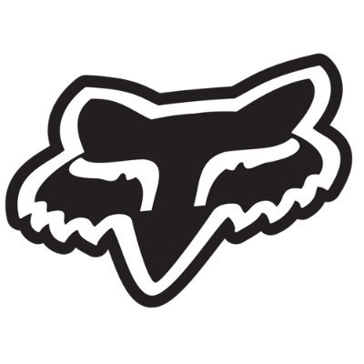 Fox Racing Foxhead 2.5 Sticker - Black Bumper Stickers, Decals & Magnets Fox Racing 14421-001-NS