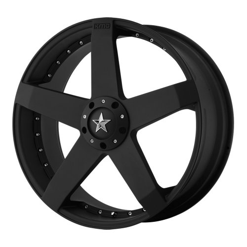 KMC Wheels Rockstar Car KM7757 Matte Black Finish Wheel (20x8/5x114.3mm) Car KMC Wheels KM77528017732