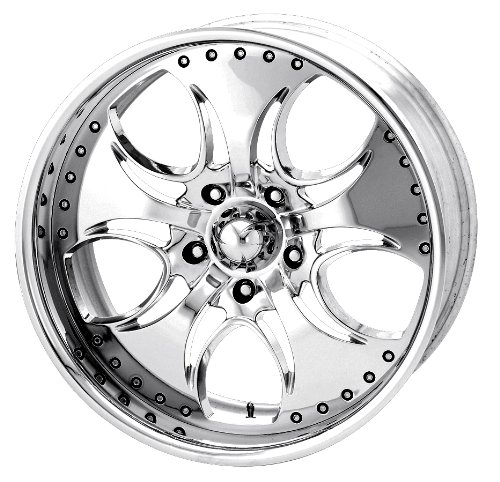 KMC Wheels Venom KM7552 Chrome Finish Wheel (20x8.5/6x139.7mm) Car KMC KM75528568212