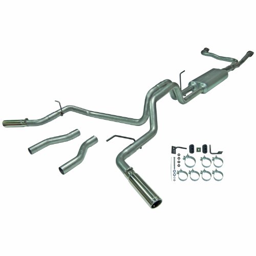Flowmaster 817485 American Thunder 409S Stainless Steel Dual Rear/Side Exit Cat-Back Exhaust System with Moderate Sound Cat-Back Systems Flowmaster 817485