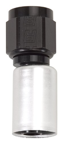 Russell 610463 Proclassic Black/Silver -6 AN Straight Crimp Hose End Fittings Russell 610463