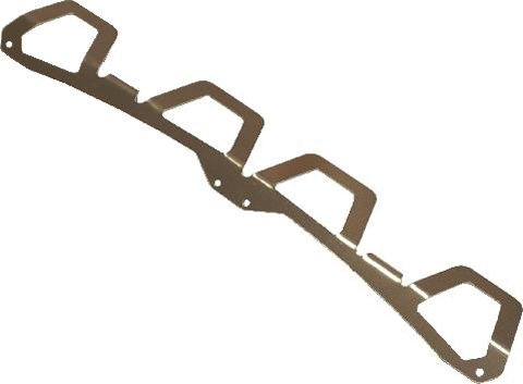 Skinz Protective Gear Tunnel Strips - 11-1/2in. - Chrome TSL200-AL Parts Skinz Protective Gear TSL200-AL