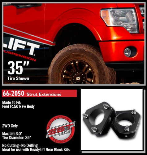 Ready Lift 66-2050 09-10 Ford F150 2WD 3.0 Front Leveling Suspension - Strut Extension Body Lift Kits Readylift 66-2050