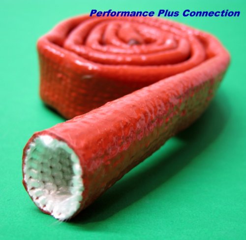 Vulcan Fire Sleeve, Fire Braid Flame Shield 3/8 X 3ft 6AN Lines Performance Plus Connection PA2106HP-3