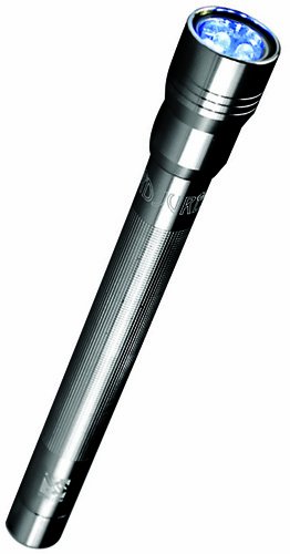 IPCW FLS01 Long Satin Billet Aluminum 5-LED Flashlight with Pouch and Lanyard - 1 Piece Handheld (Standard) Flashlights IPCW FLS01