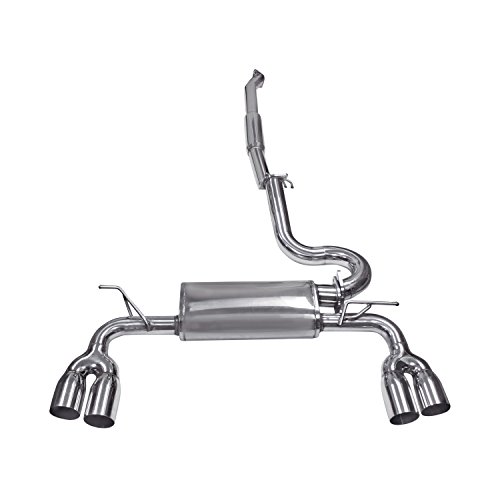 DC Sports DTS6601 Polished Stainless Steel Dual Canister Cat-Back Exhaust System Cat-Back Systems DC Sports DTS6601