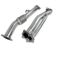 DC Sports SDP4302 Polished Stainless Steel Turbo Downpipe Pipes DC Sports SDP4302