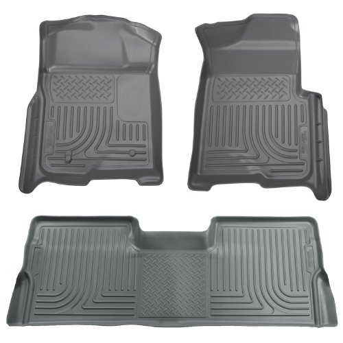 Husky Liners Custom Fit Front and Second Seat Floor Liner Set for Select Lexus GX460/Toyota 4Runner Models (Grey) Custom Fit Husky Liners 98572