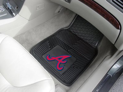 Atlanta Braves Heavy Duty 2-Piece Vinyl Car Mats 18x27 Floormats Fanmats 8831