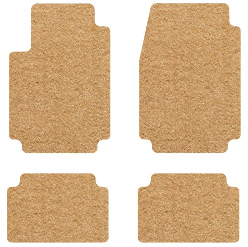 Intro-Tech Designer Front and Second Row Custom Floor Mats for Select Audi 100 / 100C / 100CS / 100S / 200 Models - Carpet (Palomino) Custom Fit Intro-Tech Automotive AD-139-DM-1040