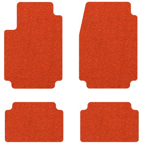 Intro-Tech Designer Front and Second Row Custom Floor Mats for Select Ferrari 456 GT Models - Carpet (Torch Red) Custom Fit Intro-Tech Automotive FR-130-DM-1010