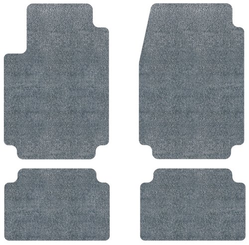 Intro-Tech Designer Front and Second Row Custom Floor Mats for Select Peugeot 405 Models - Carpet (Steel Gray) Custom Fit Intro-Tech Automotive PG-102-DM-1031