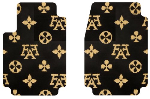 Intro-Tech Fashion Front Row Custom Floor Mats for Select Maserati 228 Models - Carpet (Onyx) Custom Fit Intro-Tech Automotive MT-105-FA-8801