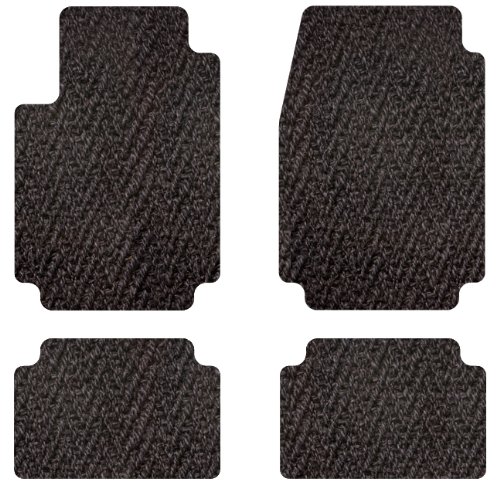 Intro-Tech Coco Front and Second Row Custom Floor Mats for Select Jaguar XK Models - Coconut Husks (Black) Custom Fit Intro-Tech Automotive JA-113-CM-701