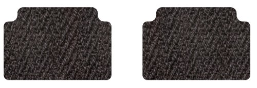 Intro-Tech Coco Second Row Custom Floor Mats for Select Mercedes W140 S-Class & CL-Class Models - Coconut Husks (Black) Custom Fit Intro-Tech Automotive MB-151AR-CM-701