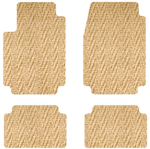 Intro-Tech Coco Front and Second Row Custom Floor Mats for Select Merkur XR4Ti Models - Coconut Husks (Natural) Custom Fit Intro-Tech Automotive MK-102-CM-741