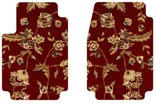 Intro-Tech Oriental Front Row Custom Floor Mats for Select Lexus LS 600HL Models - Carpet (Red Sultan) Custom Fit Intro-Tech Automotive LX-639F-OC-06