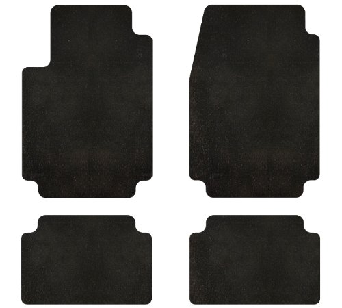 Intro-Tech Super Plush Front and Second Row Custom Floor Mats for Select Maserati Bi-Turbo Models - Nylon (Ebony) Custom Fit Intro-Tech Automotive MT-102-3875