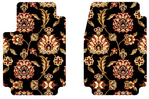 Intro-Tech Oriental Front Row Custom Floor Mats for Select Subaru Station Wagon Models - Carpet (Black Herati) Custom Fit Intro-Tech Automotive SB-118F-OC-05