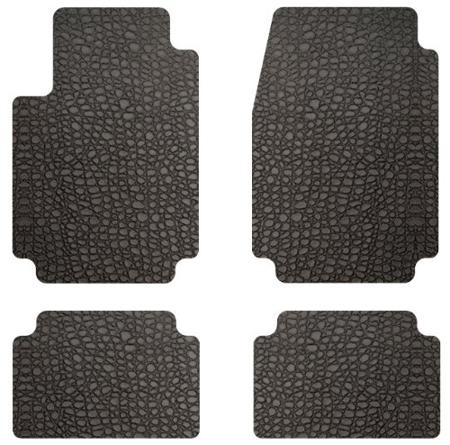 Intro-Tech Leather Front and Second Row Custom Floor Mats for Select Ford Explorer - Full size 4 dr(Medium SUV) Models - Leather (Coal) Custom Fit Intro-Tech Automotive FO-209-LM-2001