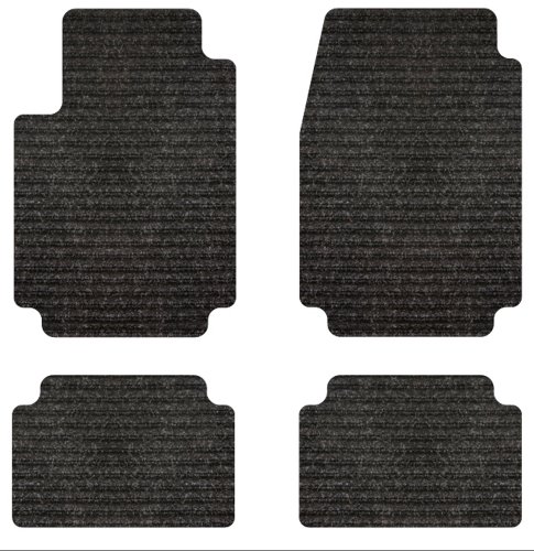 Intro-Tech Rhino Front and Second Row Custom Floor Mats for Select Ford Explorer - Full size 4 dr(Medium SUV) Models - Synthetic (Black) Custom Fit Intro-Tech Automotive FO-400-RM-901