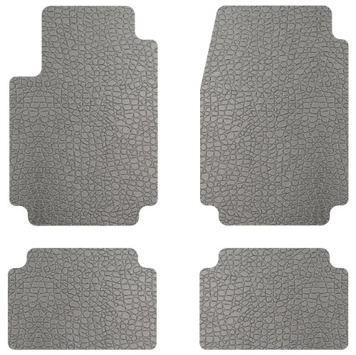 Intro-Tech Leather Front and Second Row Custom Floor Mats for Select Cadillac Sedan De Ville (4 dr) Models - Leather (Mist) Custom Fit Intro-Tech Automotive CA-111-LM-2029