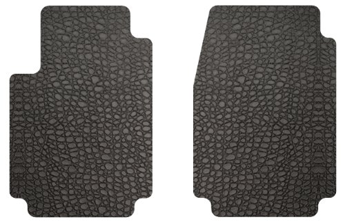 Intro-Tech Leather Front Row Custom Floor Mats for Select Merkur Scorpio Models - Leather (Coal) Custom Fit Intro-Tech Automotive MK-103F-LM-2001