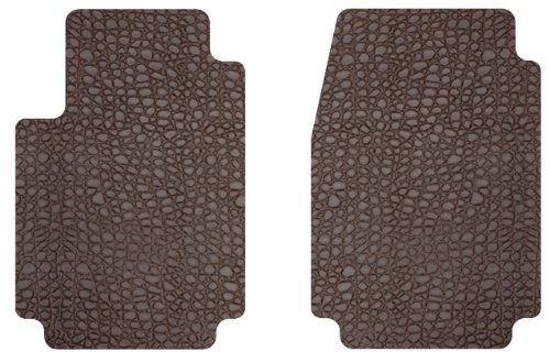 Intro-Tech Leather Front Row Custom Floor Mats for Select Oldsmobile Starfire Models - Leather (Cognac) Custom Fit Intro-Tech Automotive OS-119F-LM-2060