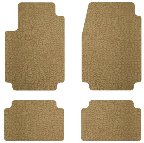 Intro-Tech Leather Front and Second Row Custom Floor Mats for Select Oldsmobile Cutlass Models - Leather (Saddle) Custom Fit Intro-Tech Automotive OS-123-LM-2016