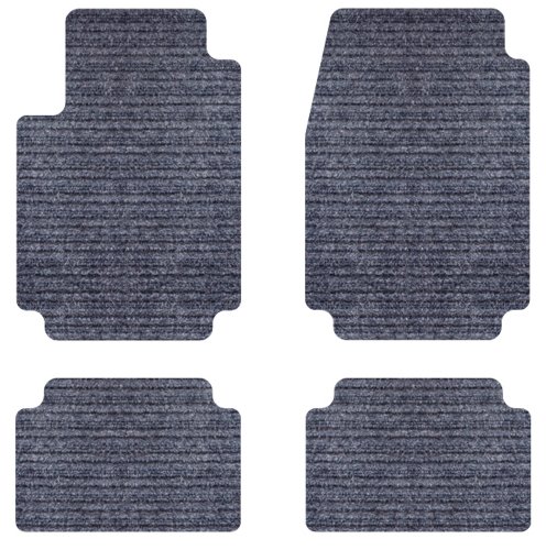 Intro-Tech Rhino Front and Second Row Custom Floor Mats for Select Merkur Scorpio Models - Synthetic (Blue) Custom Fit Intro-Tech Automotive MK-101-RM-919