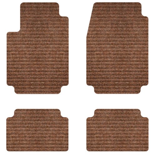 Intro-Tech Rhino Front and Second Row Custom Floor Mats for Select Pontiac Parisienne Models - Synthetic (Tan) Custom Fit Intro-Tech Automotive PA-119-RM-940