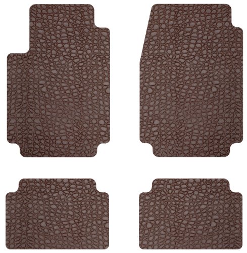 Intro-Tech Leather Front and Second Row Custom Floor Mats for Select Oldsmobile Cutlass Models - Leather (Cognac) Custom Fit Intro-Tech Automotive OS-114-LM-2060