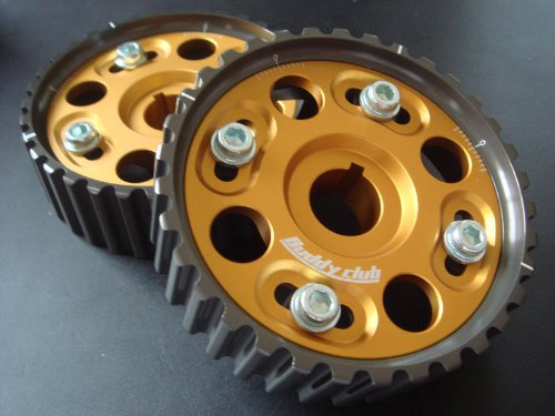 Buddy Club BC05-RSCGH-GB Racing Spec Gold Cam Gear for Honda B16/B18 Motor - Pack of 2 Camber Caster Parts Buddy Club BC05RSCGHGB