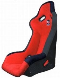 Buddy Club BC08-P1BKSCR-B P1 Limited Edition Black Regular Carbon Bucket Seat Body Buddy Club BC08P1BKSCRB