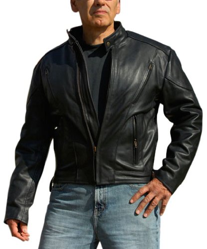 Interstate Leather Men's Touring Jacket (XX-Large) Jackets & Vests Interstate Leather I1048XXL